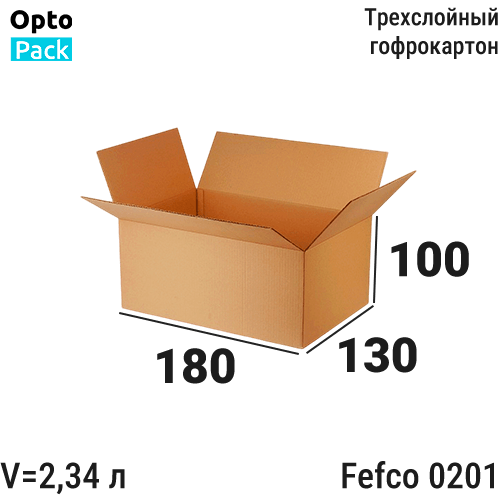 Коробка картонная </br><b>180х130х100</b> мм