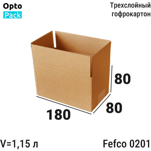 Коробка картонная </br><b>180х80х80</b> мм