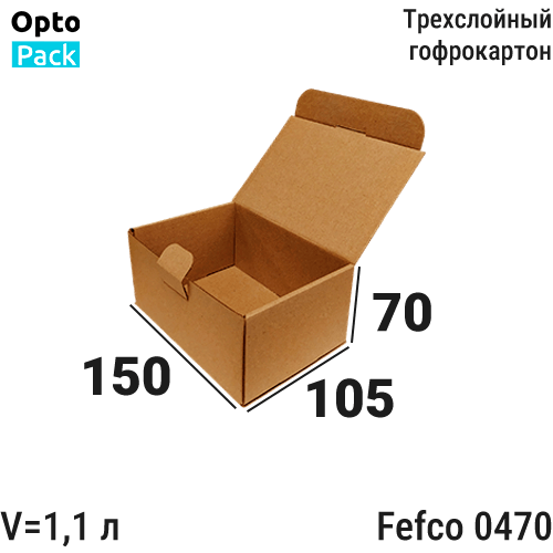 Самосборная коробка </br><b>150х105х70</b> мм