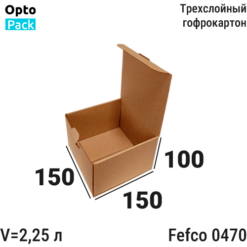 Самосборная коробка </br><b>150х150х100</b> мм