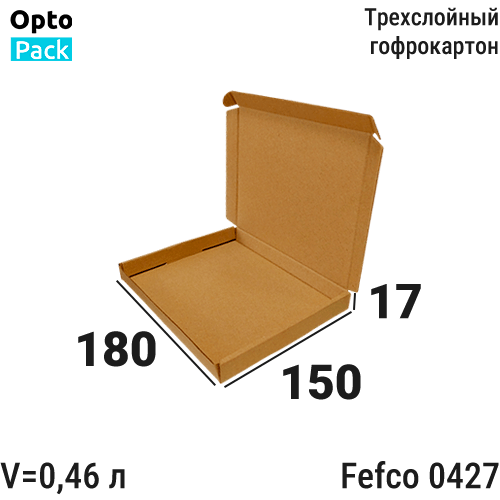 Самосборная коробка </br><b>180х150х17</b> мм