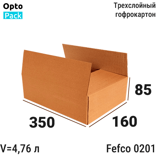 Коробка картонная </br><b>350х160х85</b> мм